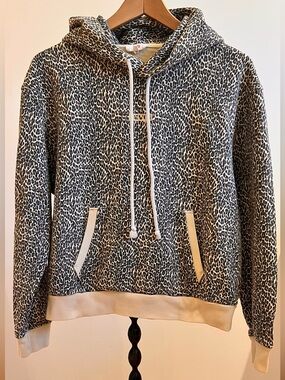 Levi's Black & Cream Leopard Print Hoodie